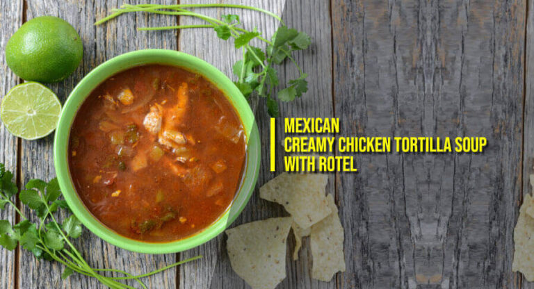 Creamy Chicken Tortilla Soup with ROTEL